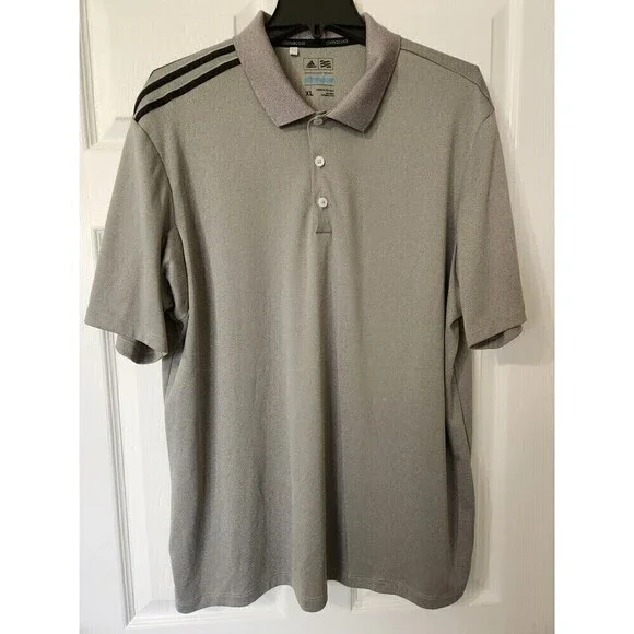 Adidas Climacool Polo Mens XL *bundle of 2 Gray EUC, Green has small defect pics - Picture 1 of 12
